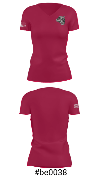 Brighton Youth Wrestling Club 79706078 Women's Short Sleeve V-neck Shirt - 21