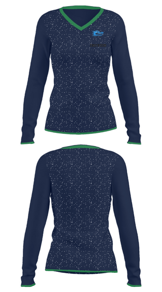 Women's Long Sleeve Vneck Shirt, Engineers, Baseball, Teamtime, Team time, sublimation, custom sports apparel, team uniforms, spirit wear, spiritwear, sports uniforms, custom shirts, team store, custom team store, fundraiser sports, apparel fundraiser