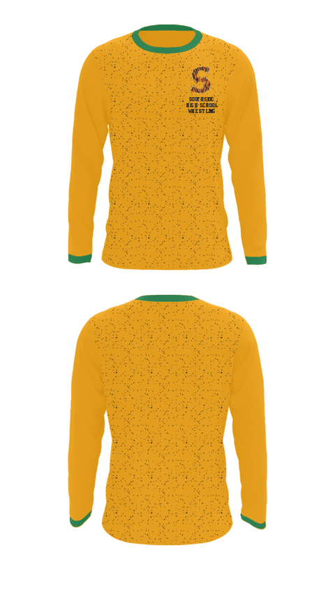 Long Sleeve Performance Shirt, Southside High School Wrestling, Wrestling, Teamtime, Team time, sublimation, custom sports apparel, team uniforms, spirit wear, spiritwear, sports uniforms, custom shirts, team store, custom team store, fundraiser sports, apparel fundraiser
