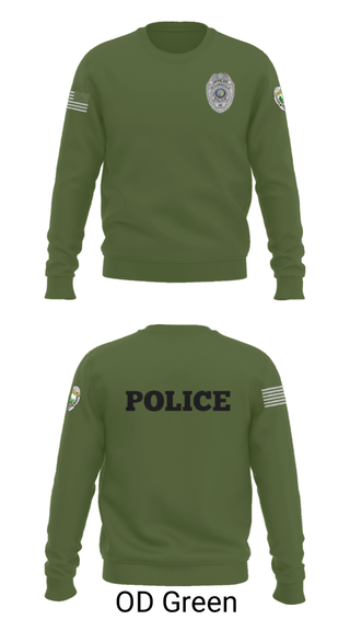 Crew Neck Sweatshirt, , Police, Teamtime, Team time, sublimation, custom sports apparel, team uniforms, spirit wear, spiritwear, sports uniforms, custom shirts, team store, custom team store, fundraiser sports, apparel fundraiser