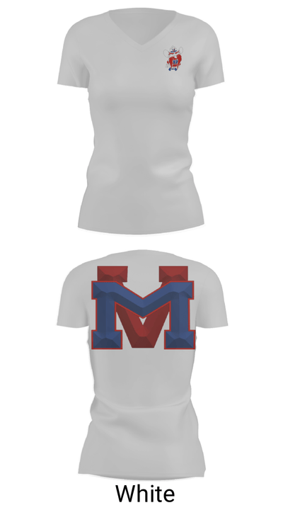 Medicine Valley High School Wrestling 56564921 Women's Short Sleeve V-neck Shirt - 7