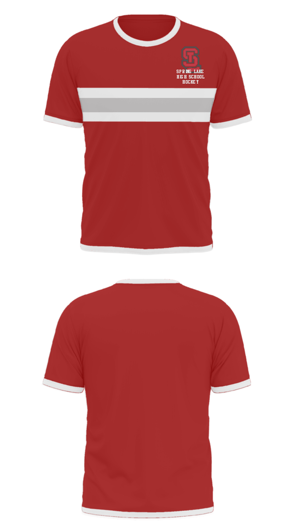 Short Sleeve Performance Shirt, Spring Lake High School Hockey, Ice Hockey, Teamtime, Team time, sublimation, custom sports apparel, team uniforms, spirit wear, spiritwear, sports uniforms, custom shirts, team store, custom team store, fundraiser sports, apparel fundraiser