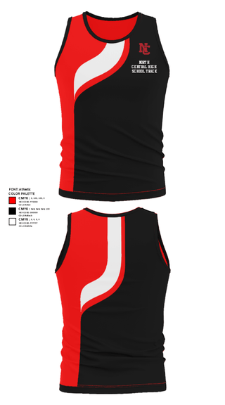 Tank Top, North Central High School Track, Track & Field, Teamtime, Team time, sublimation, custom sports apparel, team uniforms, spirit wear, spiritwear, sports uniforms, custom shirts, team store, custom team store, fundraiser sports, apparel fundraiser