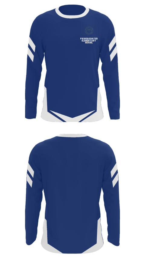 Long Sleeve Performance Shirt, Phineas Bates Elementary School, Spirit Store, Teamtime, Team time, sublimation, custom sports apparel, team uniforms, spirit wear, spiritwear, sports uniforms, custom shirts, team store, custom team store, fundraiser sports, apparel fundraiser