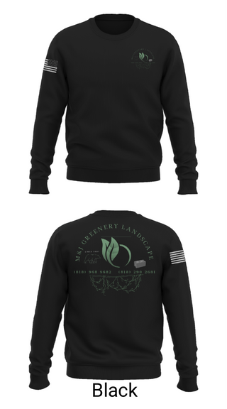 Crew Neck Sweatshirt, M&J GREENERY LANDSCAPE, , Teamtime, Team time, sublimation, custom sports apparel, team uniforms, spirit wear, spiritwear, sports uniforms, custom shirts, team store, custom team store, fundraiser sports, apparel fundraiser