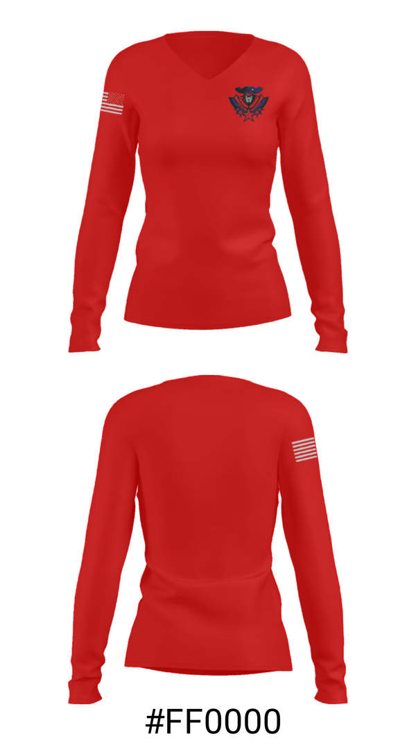 Women's Long Sleeve Vneck Shirt, Freedom Middle School Basketball, Men's Basketball, Teamtime, Team time, sublimation, custom sports apparel, team uniforms, spirit wear, spiritwear, sports uniforms, custom shirts, team store, custom team store, fundraiser sports, apparel fundraiser