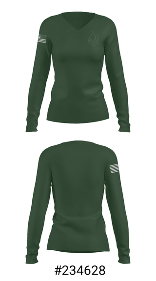 Women's Long Sleeve Vneck Shirt, Dartmouth High School, Spirit Store, Teamtime, Team time, sublimation, custom sports apparel, team uniforms, spirit wear, spiritwear, sports uniforms, custom shirts, team store, custom team store, fundraiser sports, apparel fundraiser