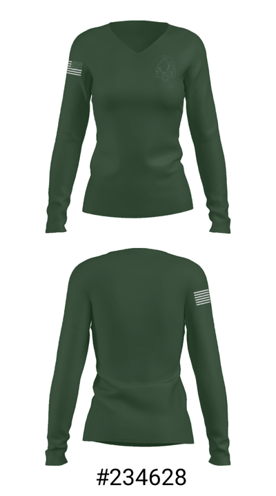 Dartmouth High School 73517919 Women's Long Sleeve V-neck Shirt - 20