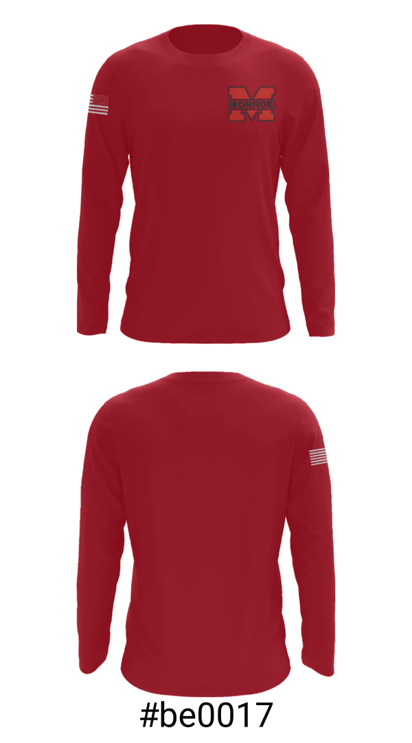 Long Sleeve Performance Shirt, Monroe Middle School, Wrestling, Teamtime, Team time, sublimation, custom sports apparel, team uniforms, spirit wear, spiritwear, sports uniforms, custom shirts, team store, custom team store, fundraiser sports, apparel fundraiser