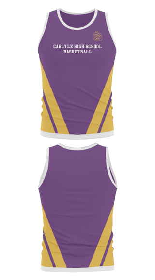 Tank Top, Carlyle High School Basketball, Men's Basketball, Teamtime, Team time, sublimation, custom sports apparel, team uniforms, spirit wear, spiritwear, sports uniforms, custom shirts, team store, custom team store, fundraiser sports, apparel fundraiser