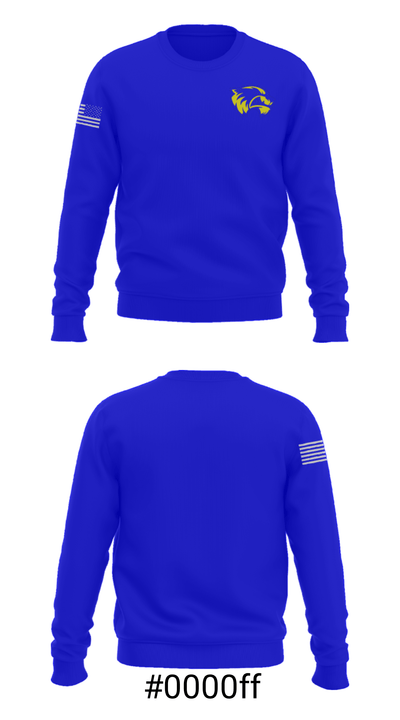 Holdenville High School Basketball 65198735 Crew Neck Sweatshirt - 16