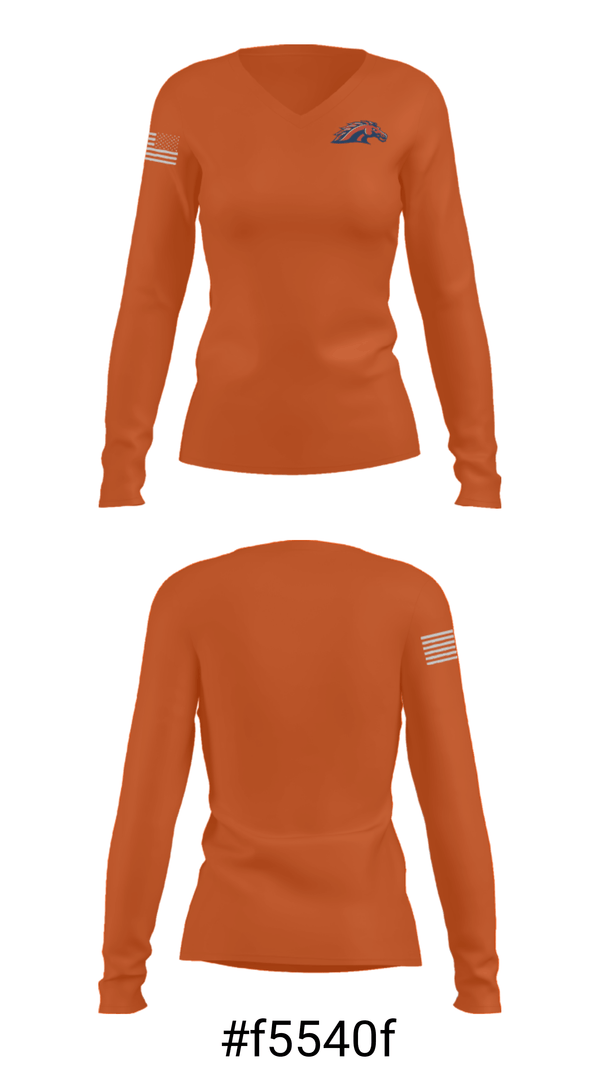 Women's Long Sleeve Vneck Shirt, Cerro Gordo Junior High School Basketball, Women's Basketball, Teamtime, Team time, sublimation, custom sports apparel, team uniforms, spirit wear, spiritwear, sports uniforms, custom shirts, team store, custom team store, fundraiser sports, apparel fundraiser