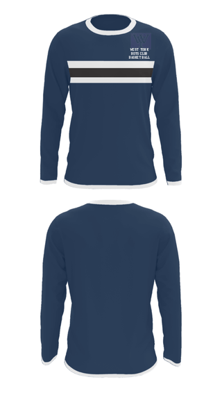 Long Sleeve Performance Shirt, West York Boys Club Basketball, Men's Basketball, Teamtime, Team time, sublimation, custom sports apparel, team uniforms, spirit wear, spiritwear, sports uniforms, custom shirts, team store, custom team store, fundraiser sports, apparel fundraiser