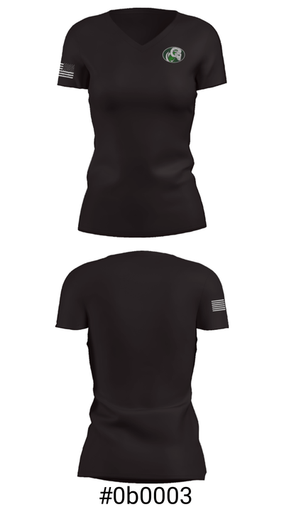 Parkside High School Bands 66765284 Women's Short Sleeve V-neck Shirt - 21