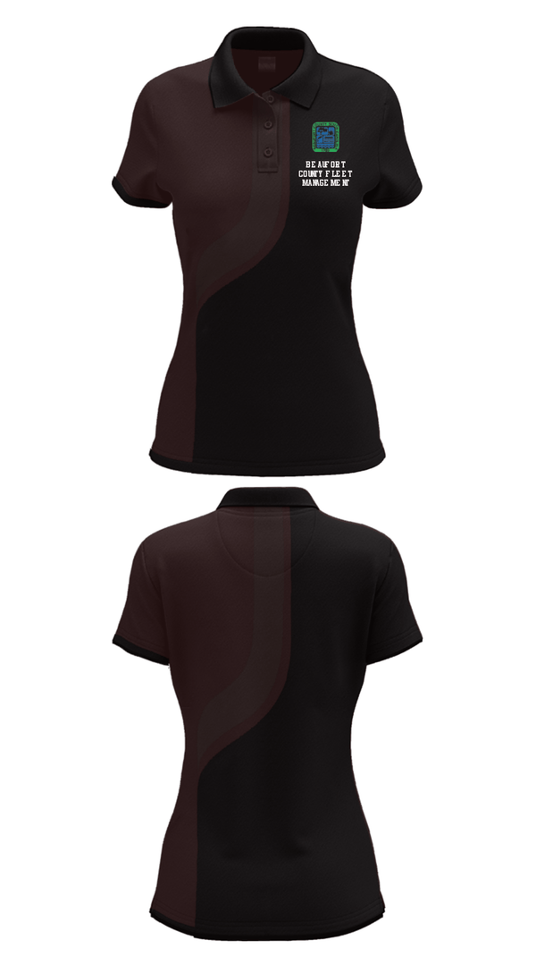 Women's Short Sleeve Performance Polo, Beaufort County Fleet Management, , Teamtime, Team time, sublimation, custom sports apparel, team uniforms, spirit wear, spiritwear, sports uniforms, custom shirts, team store, custom team store, fundraiser sports, apparel fundraiser