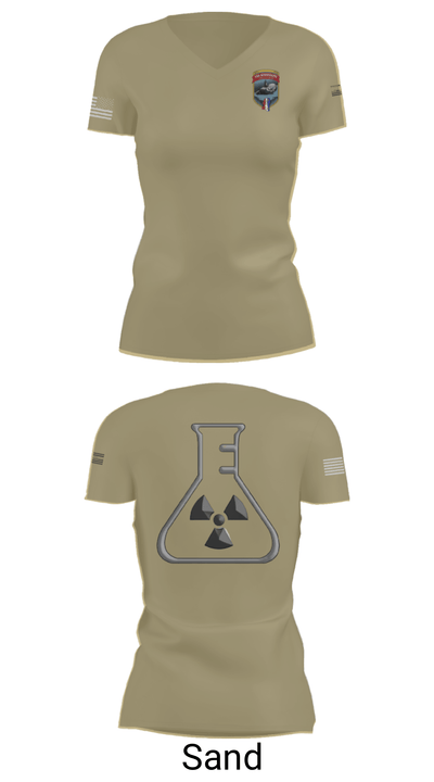 USS Mississippi 78195708 Women's Short Sleeve V-neck Shirt - 44
