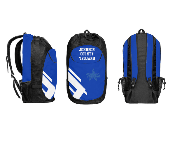 Gear Bag, Johnson County Trojans, Spirit Store, Teamtime, Team time, sublimation, custom sports apparel, team uniforms, spirit wear, spiritwear, sports uniforms, custom shirts, team store, custom team store, fundraiser sports, apparel fundraiser