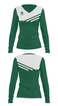 Westland High School Swimming 16127862 Women's Long Sleeve V-neck Shirt - 28