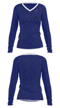 Awaken Christian Academy 31075920 Women's Long Sleeve V-neck Shirt - 34
