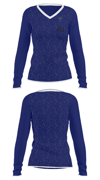 Women's Long Sleeve Vneck Shirt, Awaken Christian Academy, Women's Basketball, Teamtime, Team time, sublimation, custom sports apparel, team uniforms, spirit wear, spiritwear, sports uniforms, custom shirts, team store, custom team store, fundraiser sports, apparel fundraiser