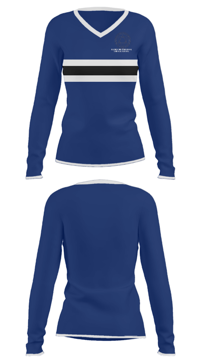 Blessed Trinity Regional Catholic School 7682687 Women's Long Sleeve V-neck Shirt - 31