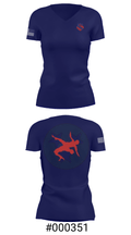 Tennessee Aau Wrestling 56091199 Women's Short Sleeve V-neck Shirt - 21