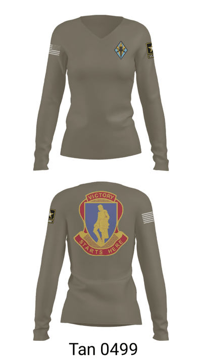Fort Jackson 22791025 Women's Long Sleeve V-neck Shirt - 39