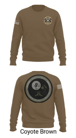 Crew Neck Sweatshirt, Southern Ohio Organized and Major Crimes Task Force, Police, Teamtime, Team time, sublimation, custom sports apparel, team uniforms, spirit wear, spiritwear, sports uniforms, custom shirts, team store, custom team store, fundraiser sports, apparel fundraiser