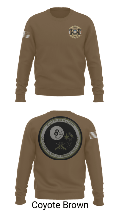 Southern Ohio Organized and Major Crimes Task Force 32942427 Crew Neck Sweatshirt - 10