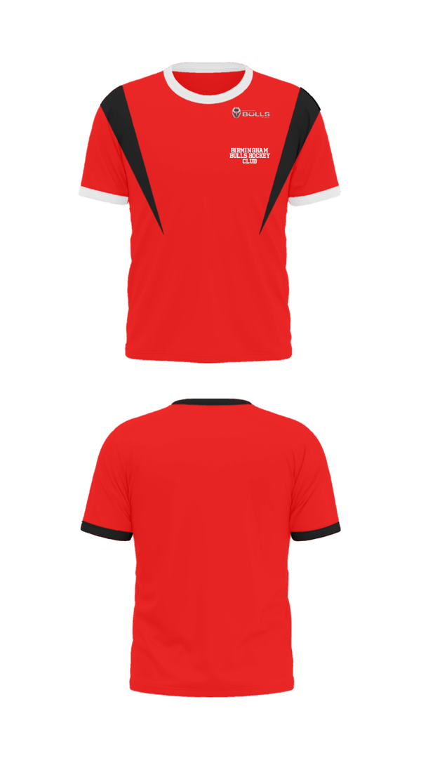 Short Sleeve Performance Shirt, Birmingham Bulls-Hockey Club, Ice Hockey, Teamtime, Team time, sublimation, custom sports apparel, team uniforms, spirit wear, spiritwear, sports uniforms, custom shirts, team store, custom team store, fundraiser sports, apparel fundraiser
