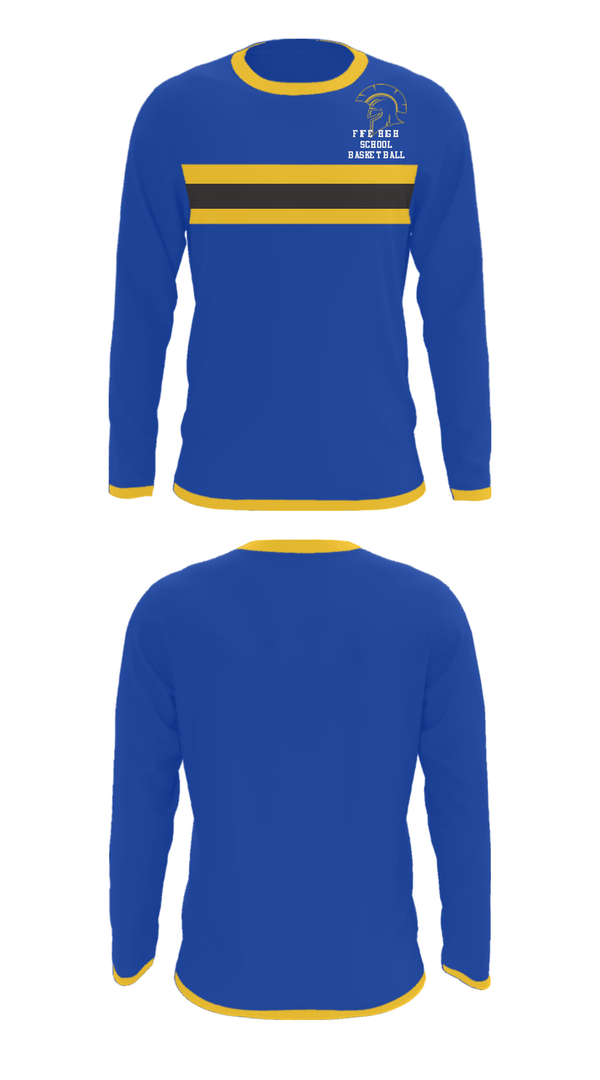 Long Sleeve Performance Shirt, Fife High School Basketball, Women's Basketball, Teamtime, Team time, sublimation, custom sports apparel, team uniforms, spirit wear, spiritwear, sports uniforms, custom shirts, team store, custom team store, fundraiser sports, apparel fundraiser