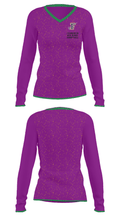 Franklinton High School Basketball 60218474 Women's Long Sleeve V-neck Shirt - 34