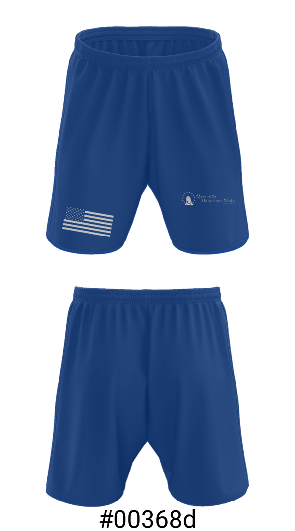 Athletic Shorts With Pockets, Queen Of The Miraculous Medal School, Spirit Store, Teamtime, Team time, sublimation, custom sports apparel, team uniforms, spirit wear, spiritwear, sports uniforms, custom shirts, team store, custom team store, fundraiser sports, apparel fundraiser