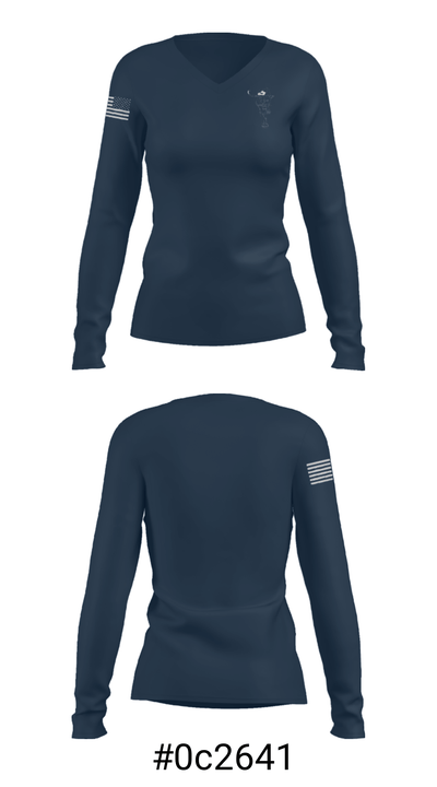 Wilsonville High School Wrestling 77157737 Women's Long Sleeve V-neck Shirt - 20