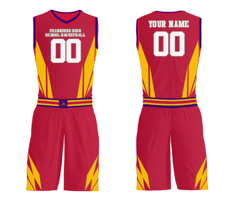 Womens Reversible Basketball Jersey, Frankford High School Basketball, Women's Basketball, Teamtime, Team time, sublimation, custom sports apparel, team uniforms, spirit wear, spiritwear, sports uniforms, custom shirts, team store, custom team store, fundraiser sports, apparel fundraiser