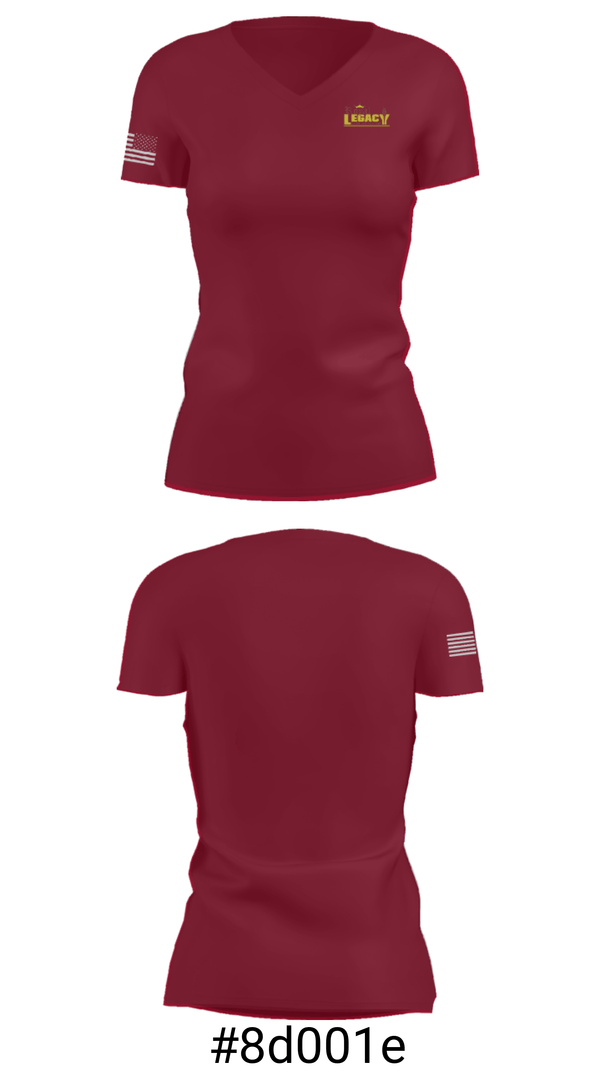 Women's Short Sleeve Vneck Shirt, Royal Legacy Christian Academy, Spirit Store, Teamtime, Team time, sublimation, custom sports apparel, team uniforms, spirit wear, spiritwear, sports uniforms, custom shirts, team store, custom team store, fundraiser sports, apparel fundraiser