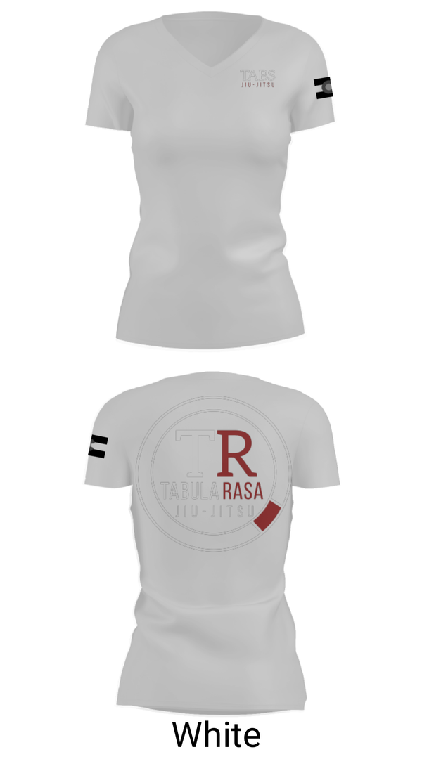 Women's Short Sleeve Vneck Shirt, Tabula Rasa Brazilian Jiu-Jitsu, Wrestling, Teamtime, Team time, sublimation, custom sports apparel, team uniforms, spirit wear, spiritwear, sports uniforms, custom shirts, team store, custom team store, fundraiser sports, apparel fundraiser