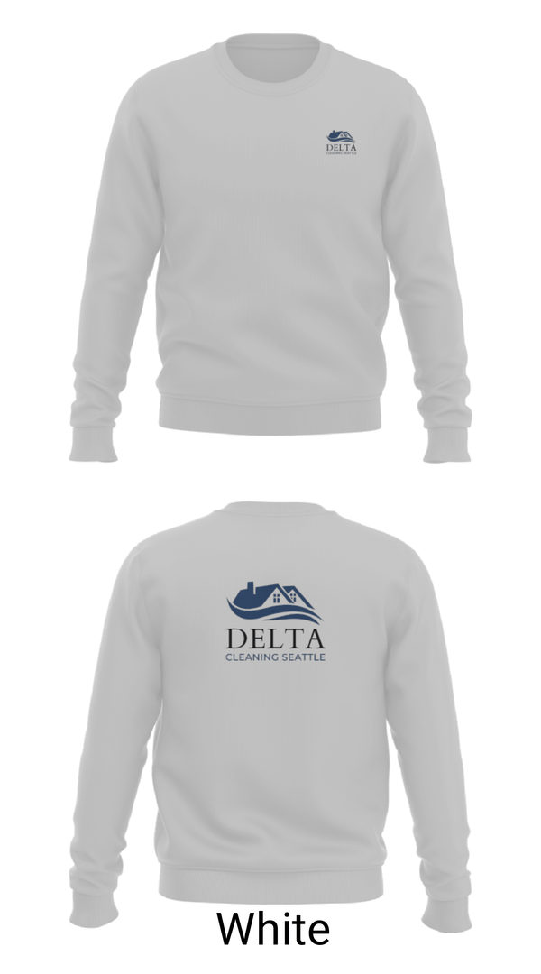 Crew Neck Sweatshirt, Delta cleaning LLC, , Teamtime, Team time, sublimation, custom sports apparel, team uniforms, spirit wear, spiritwear, sports uniforms, custom shirts, team store, custom team store, fundraiser sports, apparel fundraiser