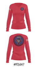 1-244th AASF 18412606 Women's Long Sleeve V-neck Shirt - 7