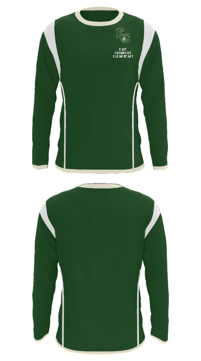 East Chambers Elementary 93107204 Long Sleeve Performance Shirt - 32