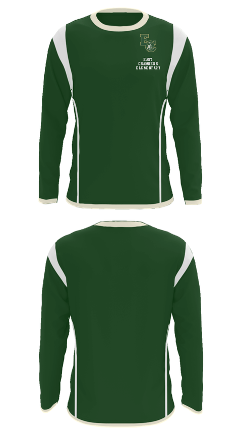 Long Sleeve Performance Shirt, East Chambers Elementary, Spirit Store, Teamtime, Team time, sublimation, custom sports apparel, team uniforms, spirit wear, spiritwear, sports uniforms, custom shirts, team store, custom team store, fundraiser sports, apparel fundraiser