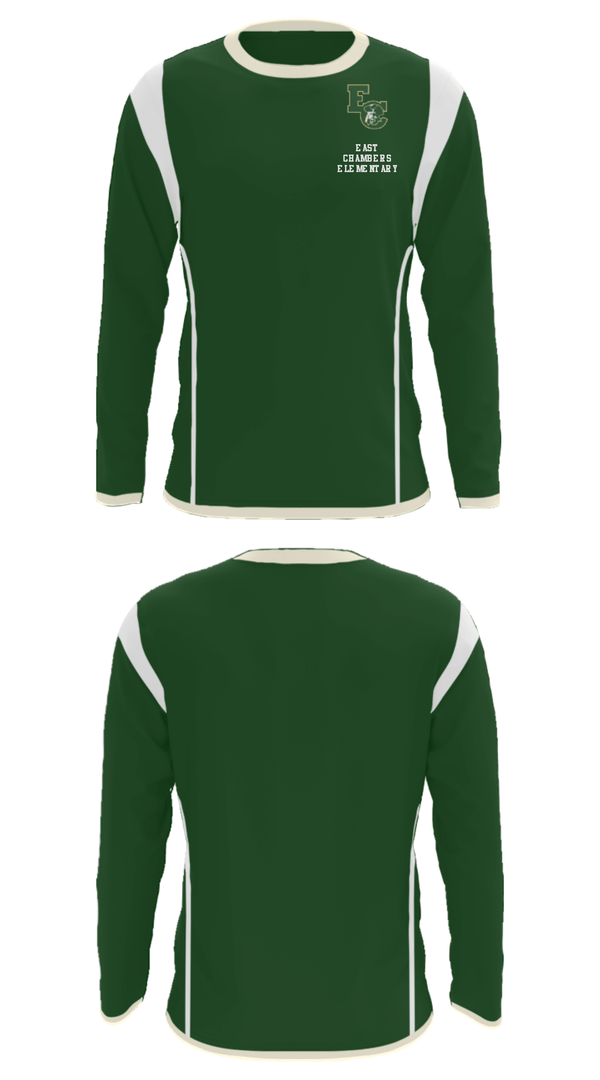 Long Sleeve Performance Shirt, East Chambers Elementary, Spirit Store, Teamtime, Team time, sublimation, custom sports apparel, team uniforms, spirit wear, spiritwear, sports uniforms, custom shirts, team store, custom team store, fundraiser sports, apparel fundraiser