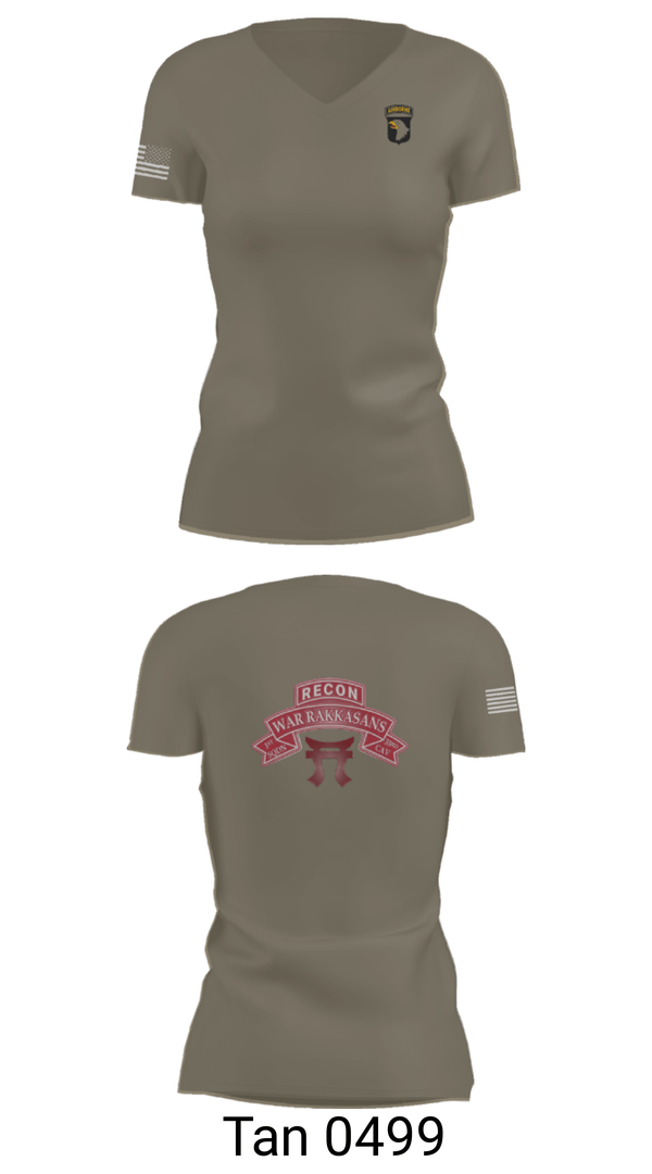 Women's Short Sleeve Vneck Shirt, 1-33 CAV, Army, Teamtime, Team time, sublimation, custom sports apparel, team uniforms, spirit wear, spiritwear, sports uniforms, custom shirts, team store, custom team store, fundraiser sports, apparel fundraiser