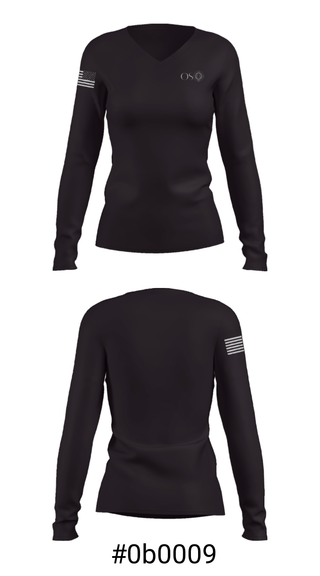 Women's Long Sleeve Vneck Shirt, Oso, , Teamtime, Team time, sublimation, custom sports apparel, team uniforms, spirit wear, spiritwear, sports uniforms, custom shirts, team store, custom team store, fundraiser sports, apparel fundraiser