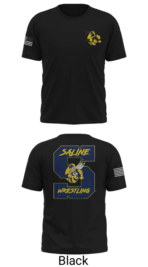 Short Sleeve Performance Shirt, Saline Middle School Wrestling, Wrestling, Teamtime, Team time, sublimation, custom sports apparel, team uniforms, spirit wear, spiritwear, sports uniforms, custom shirts, team store, custom team store, fundraiser sports, apparel fundraiser