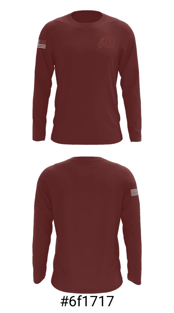Long Sleeve Performance Shirt, Northside High School Cross Country, Cross Country, Teamtime, Team time, sublimation, custom sports apparel, team uniforms, spirit wear, spiritwear, sports uniforms, custom shirts, team store, custom team store, fundraiser sports, apparel fundraiser