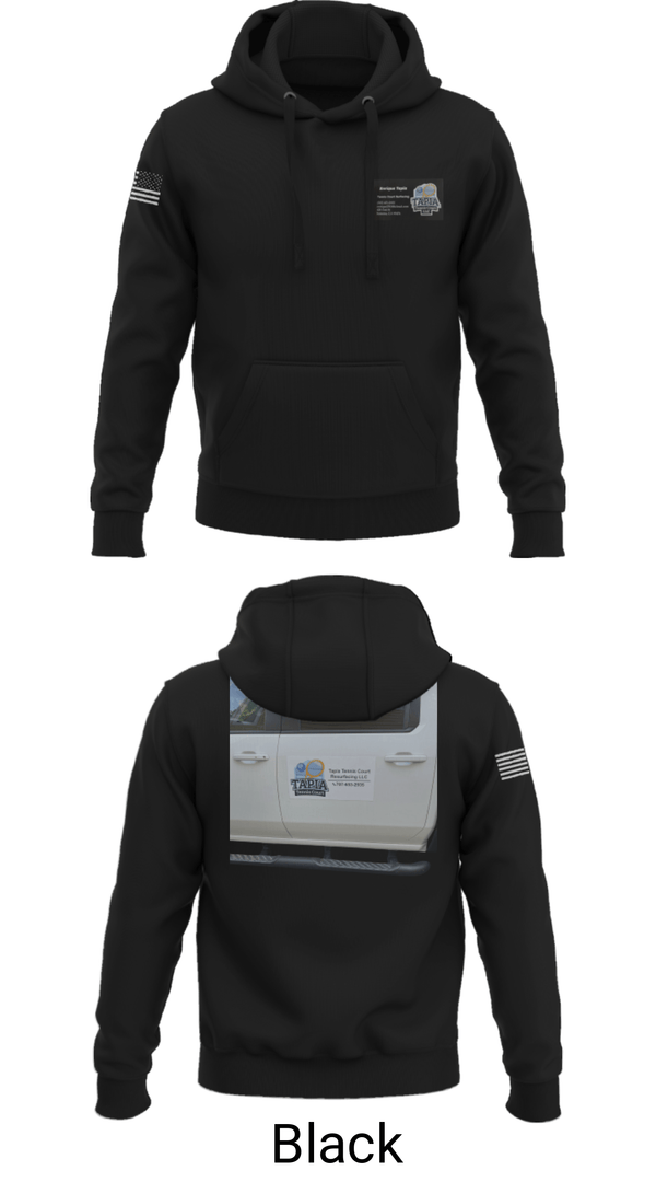 Hoodie, Tapia Tennis courts Resulfacing LLC, , Teamtime, Team time, sublimation, custom sports apparel, team uniforms, spirit wear, spiritwear, sports uniforms, custom shirts, team store, custom team store, fundraiser sports, apparel fundraiser