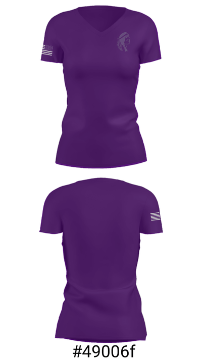 Gladstone High School 63050123 Women's Short Sleeve V-neck Shirt - 21