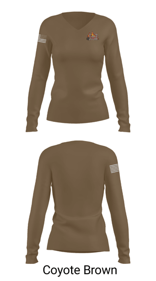 Women's Long Sleeve Vneck Shirt, 3rd Platoon, Army, Teamtime, Team time, sublimation, custom sports apparel, team uniforms, spirit wear, spiritwear, sports uniforms, custom shirts, team store, custom team store, fundraiser sports, apparel fundraiser