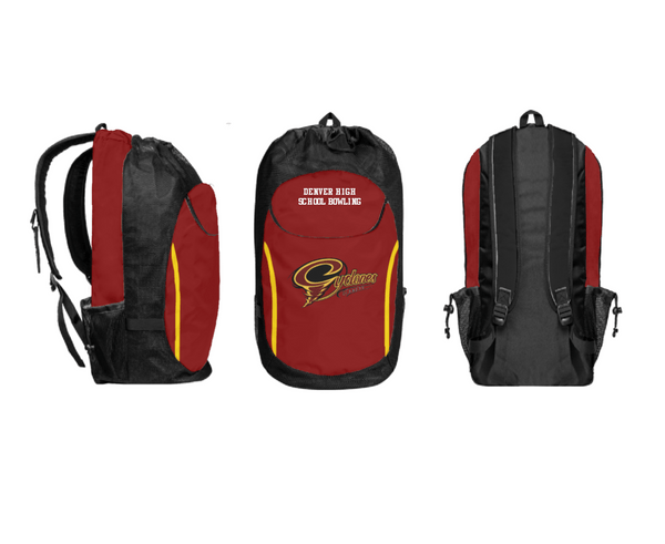 Gear Bag, Denver High School Bowling, Bowling, Teamtime, Team time, sublimation, custom sports apparel, team uniforms, spirit wear, spiritwear, sports uniforms, custom shirts, team store, custom team store, fundraiser sports, apparel fundraiser